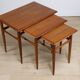 Tables gigognes scandinave en teck, 1960
