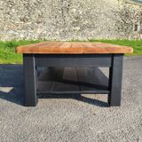 Vintage Scandinavian solid pine coffee table