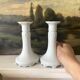 Pair of Limoges porcelain candlesticks