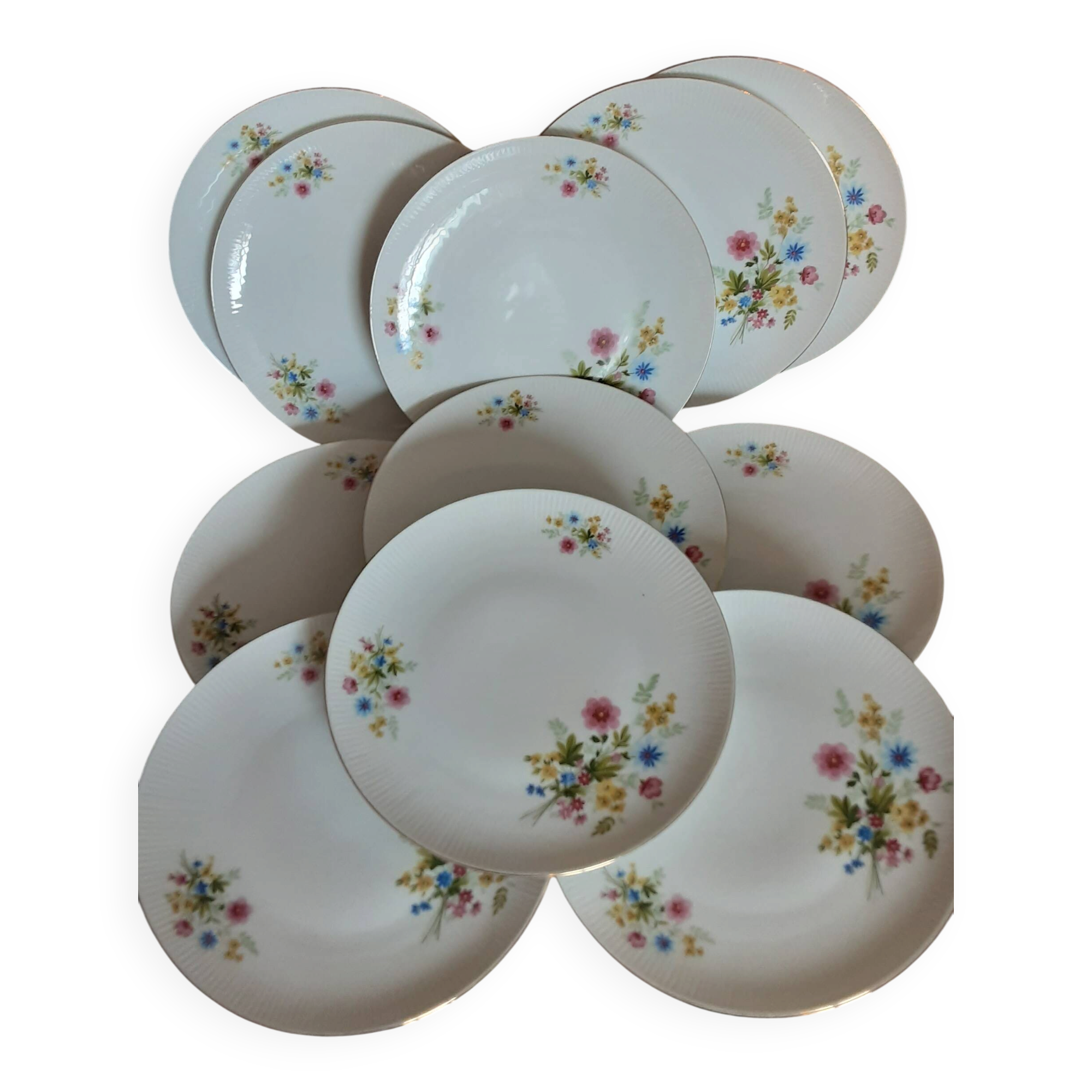 Set of 11 flat plates Bavaria