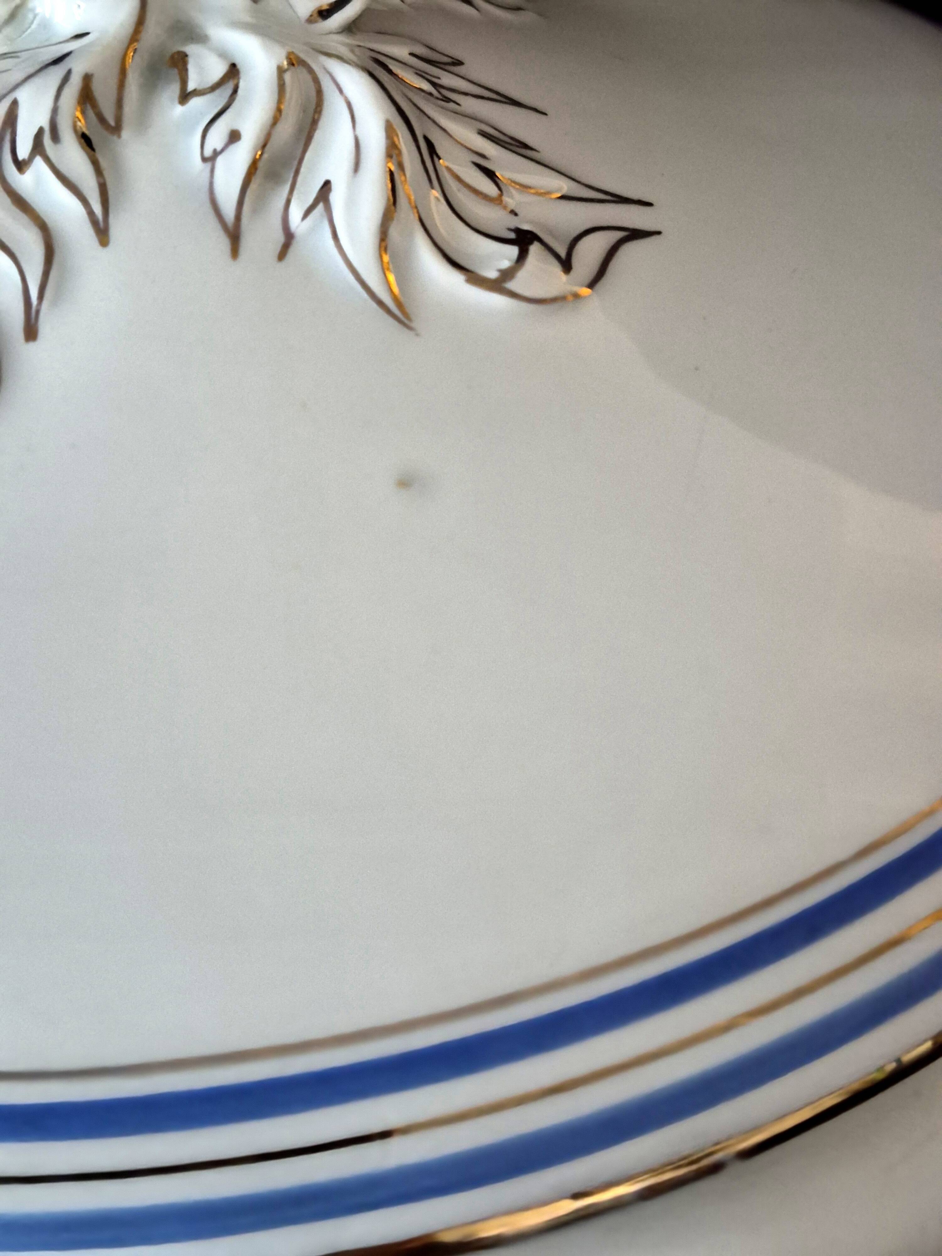 Vegetable dish or soup tureen in Onnaing earthenware A524