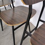 Vintage Industrial School Chairs - STOL Kamnik - 70s Yugoslavia - Set of 4