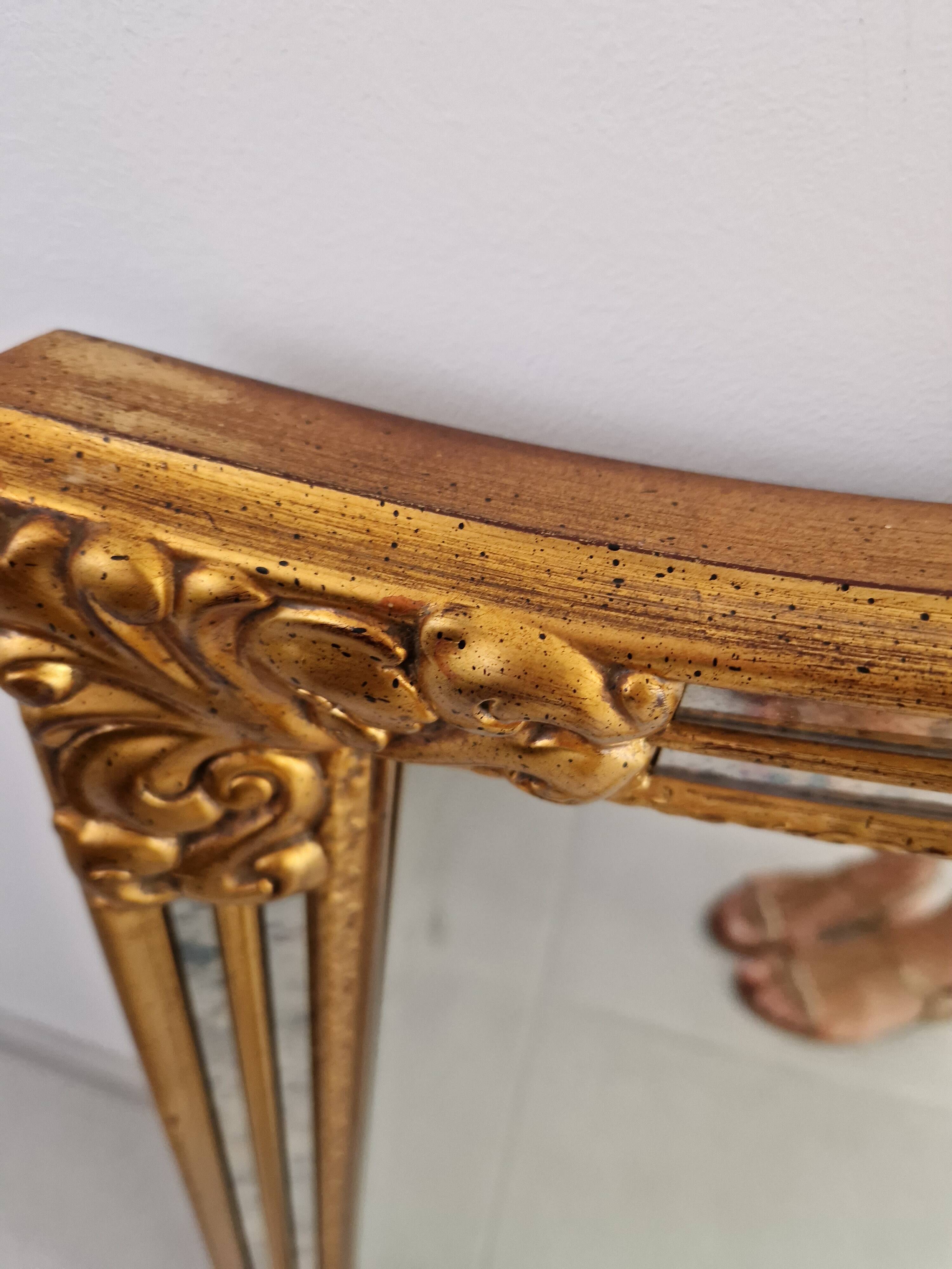 Antique Golden Mirror Deknut Baroque Style