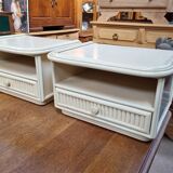 Pair of vintage bedside tables