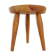 Modern Scandinavian Sculptural Stool in Pine, Sweden, 1970s