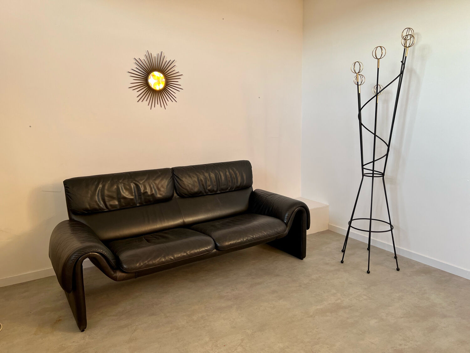Sofa DESEDE DS-2011 2/3 seater vintage leather design of the 80s