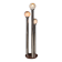 Vintage 20thc italian chrome & glass floor lamp by mazzega c.1970