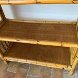Large rattan shelf