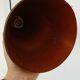 Decorative danish midcentury ceiling lamp in copper