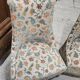 Pair of crapaud armchairs / Napoleon III – floral fabric – fringed skirt