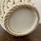 Woven ceramic planter