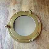 Miroir ublot en laiton Ø30cm