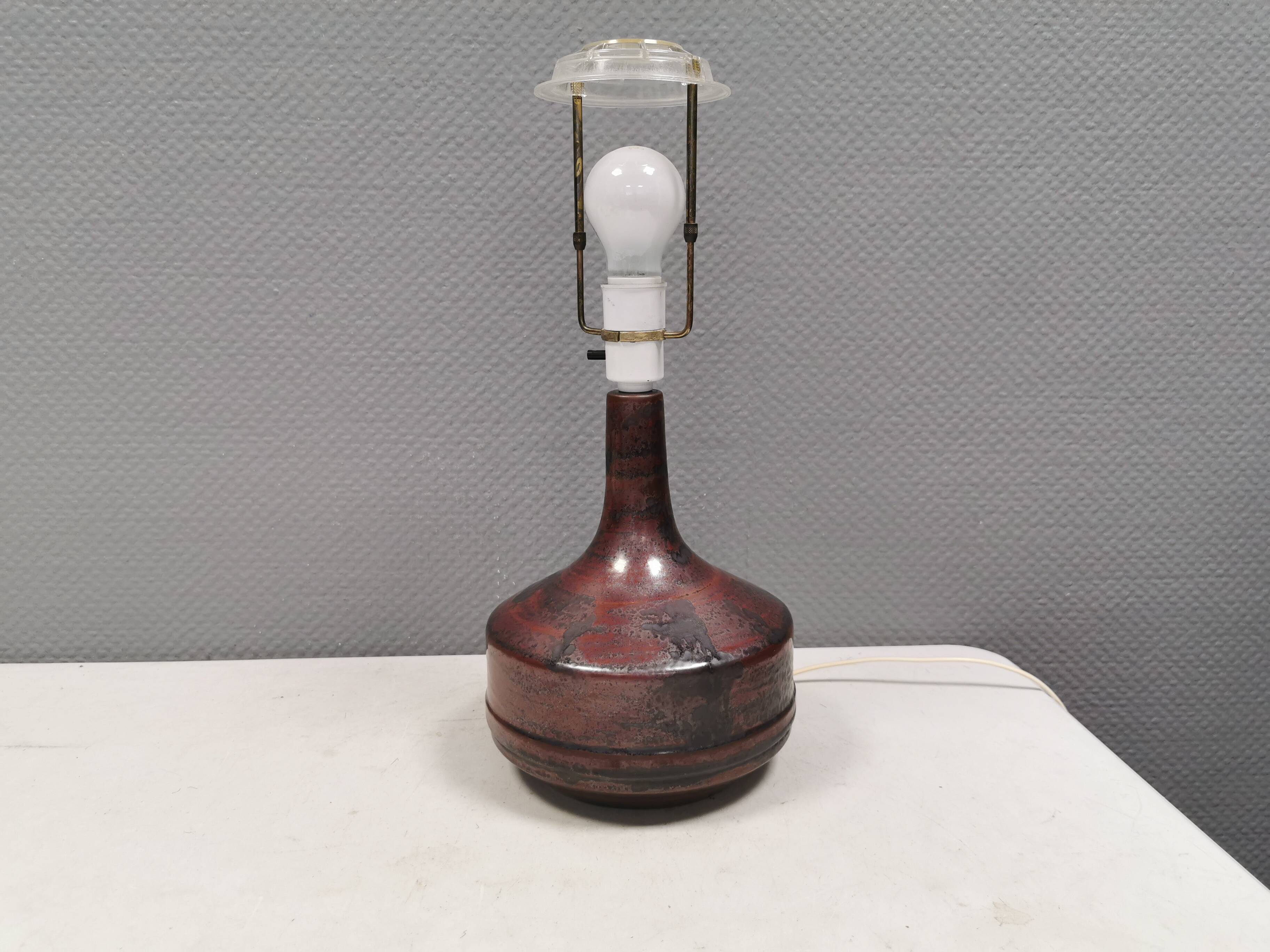 Table lamp in ceramic from Desiree Denmark 1980s.