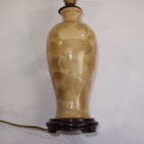 Straw-marquetry table lamp / Louis Drimmer/vintage