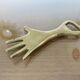 Carl Aubock, signed, necessary bar in gilded brass, Austria, 1950