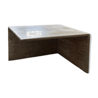 Travertine coffee table