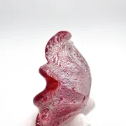 Coupe Vide-Poches Barovier Toso Murano 1950 Rouge Rubis