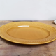 Serving dish in mustard gien earthenware
