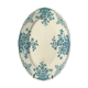 Old earthenware oblong dish, Sarreguemines service Moscow 1900-1925