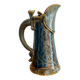 Antique Art Nouveau enamelled stoneware carafe