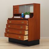Secrétaire en teck, design danois, années 1970, production : Danemark