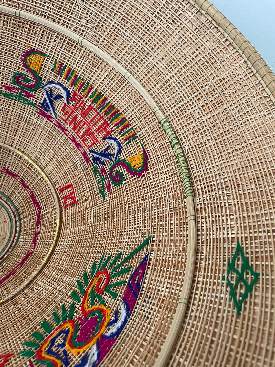 Embroidered Vietnamese hat