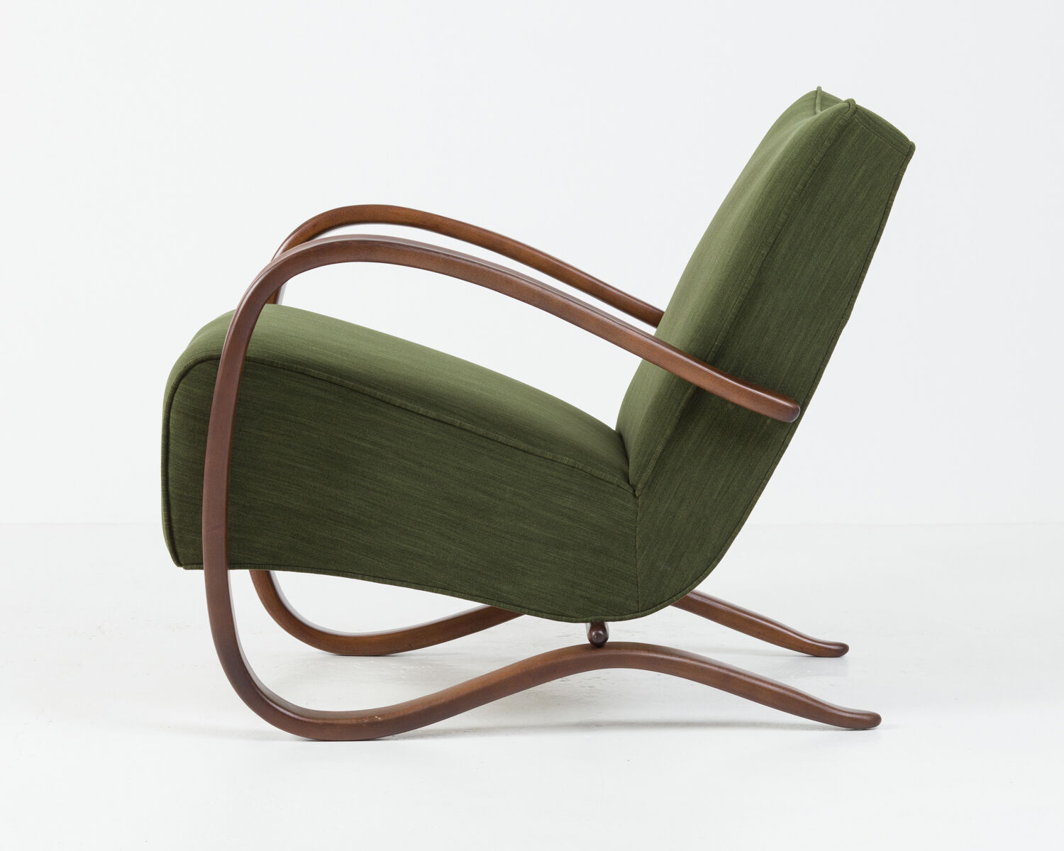 Set of 2 H-269 loungechairs by Jindrich Halabala, 40's