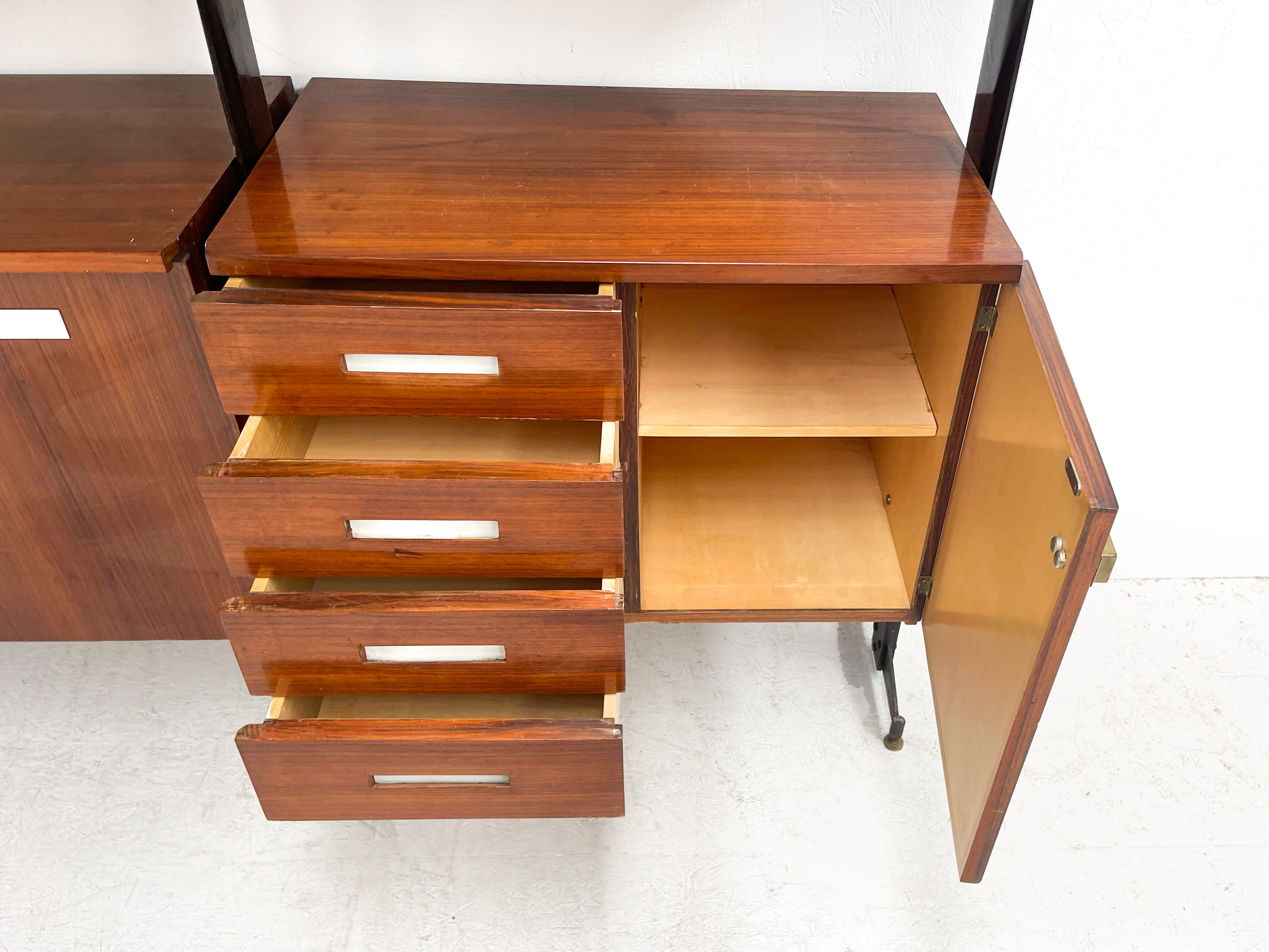 Mid centuryitalian free standing wall unit, 1960s