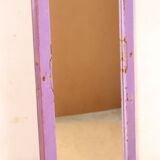 Burmese teak mirror with purple patina