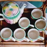 Coffee or tea type pastel slurry