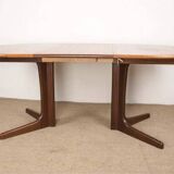 Scandinavian vintage telescopic teak table