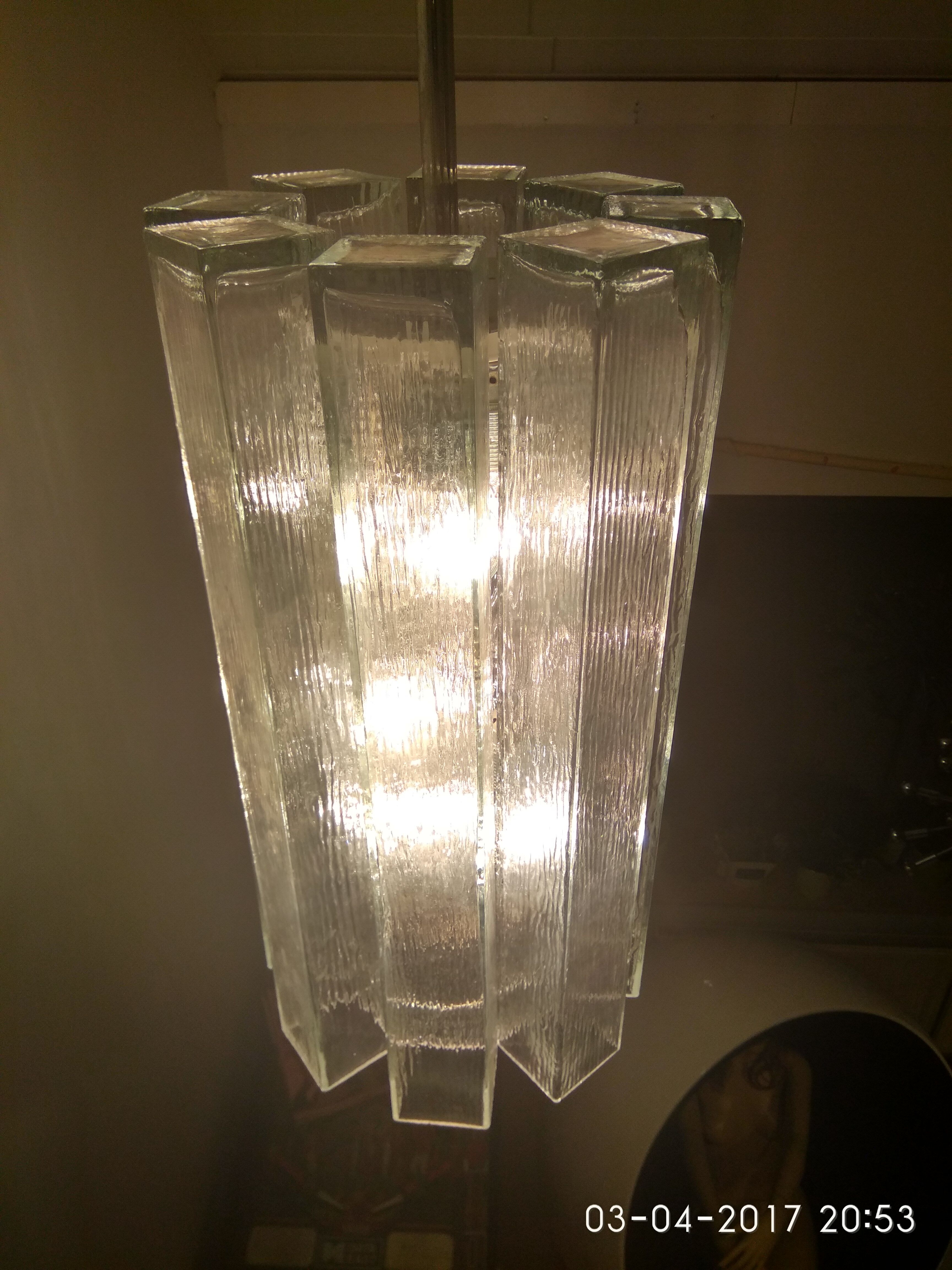 Suspension Doria in glass