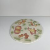 Cake or serving dish barbotine Salins, fruit pattern