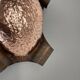 rare handmade solid copper Stilnovo Style Theatre Wall Light, Italy 1950s