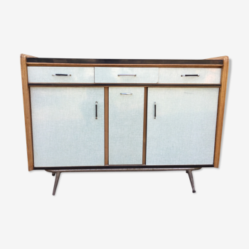 Vintage formica buffet with compass feet