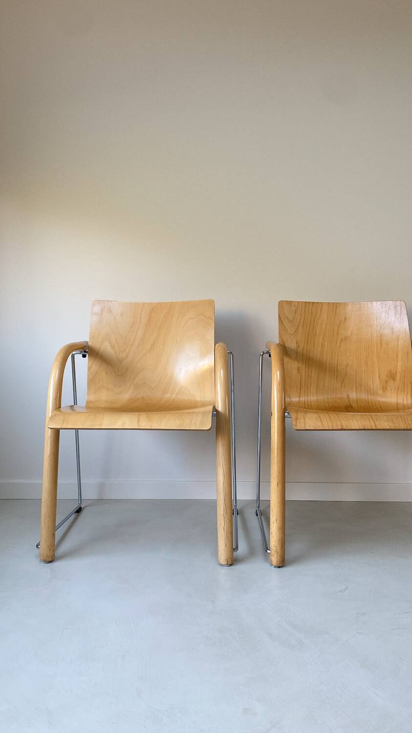 Set of vintage Thonet chairs model S320