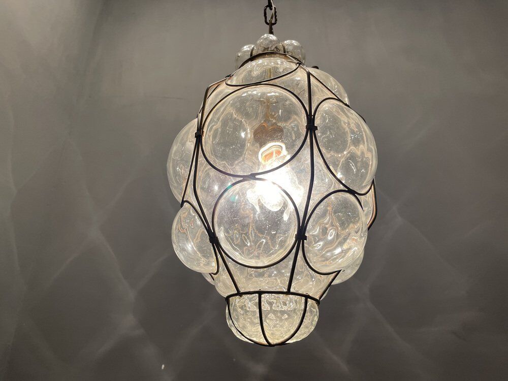 Vintage Italian Murano Glass Light Pendant