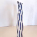 White and Blue Porcelain Vase by Jindřich Marek for Royal Dux, Czech Republ