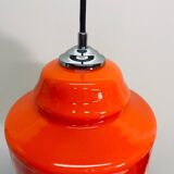 Orange glass pendant lamp Polam-Pila, 1970s.