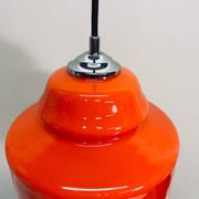 Orange glass pendant lamp Polam-Pila, 1970s.