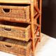 Meuble en rotin vintage