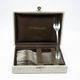 12 dessert forks Christofle Boréal by Luc Lanel, silver-plated metal