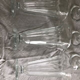 6 Vintage Italy Fidenza Glass Ice Cream Cups