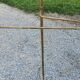 Valet de chambre of the 50s in gilded brass and wood
