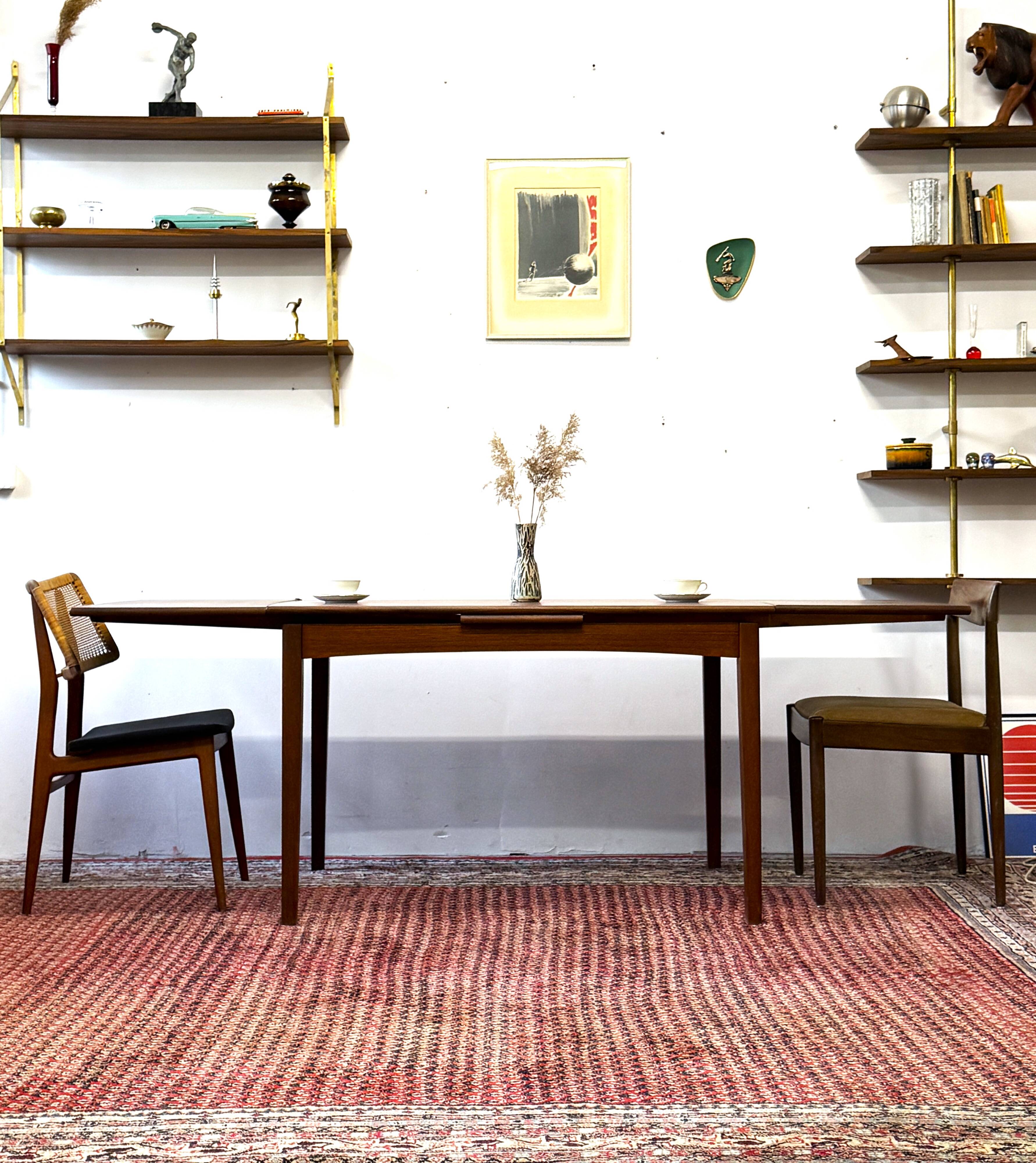 Extendable teak table, Denmark 60s/70s, vintage, mid 20th century