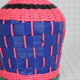 Scoubidou pink and blue bottle