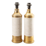 Pair of Bergboms Bitossi table lamps feet, XXth century