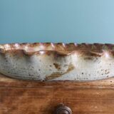 Pie and quiche mold dish in Puisaye stoneware signed Jean-Pierre Prud'homme
