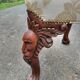 Antique carved wooden footrest – 19th - early 20th century