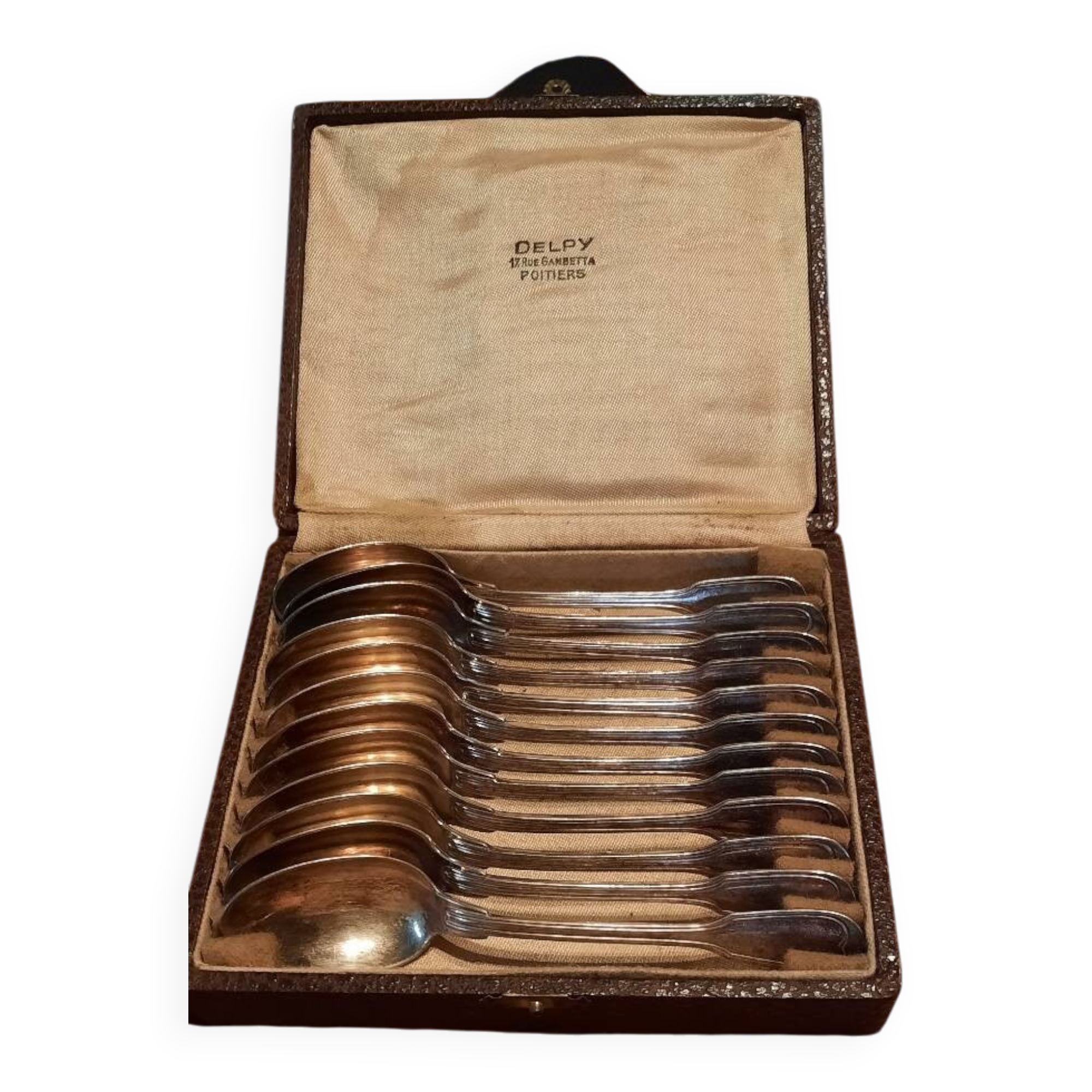 Silver-plated metal teaspoon